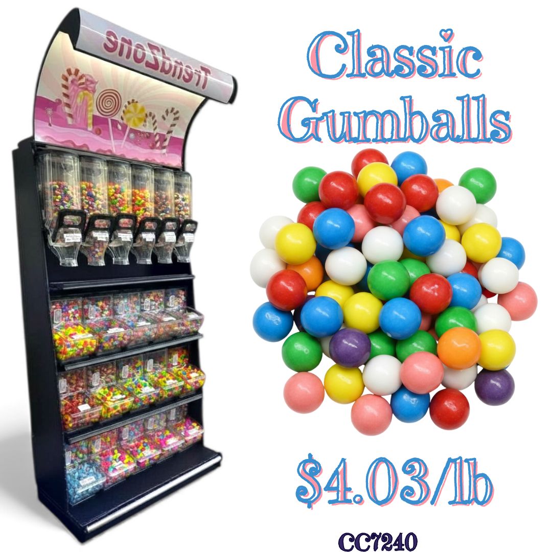 Bulk Candy Gumballs β Classic - Case of 22 lb