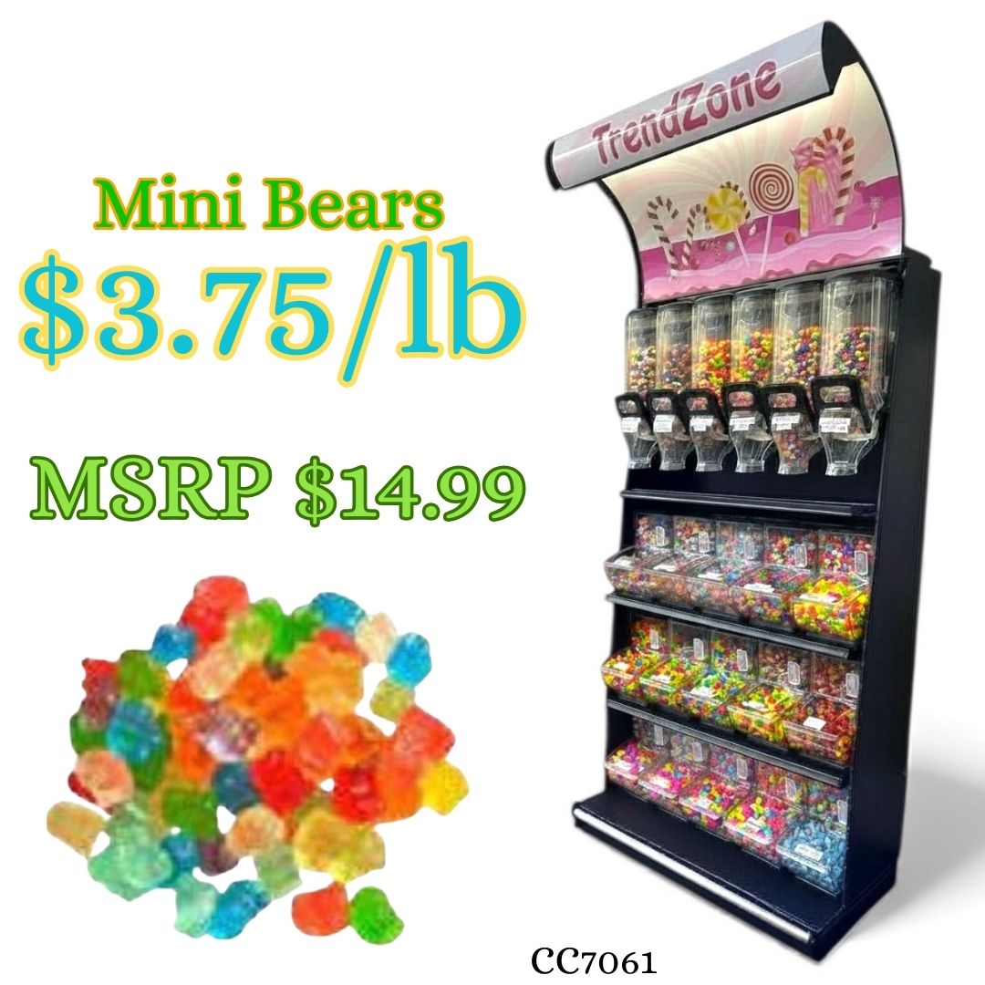 Bulk Candy Gummies β Mini Bears - Case of 26.45 lb