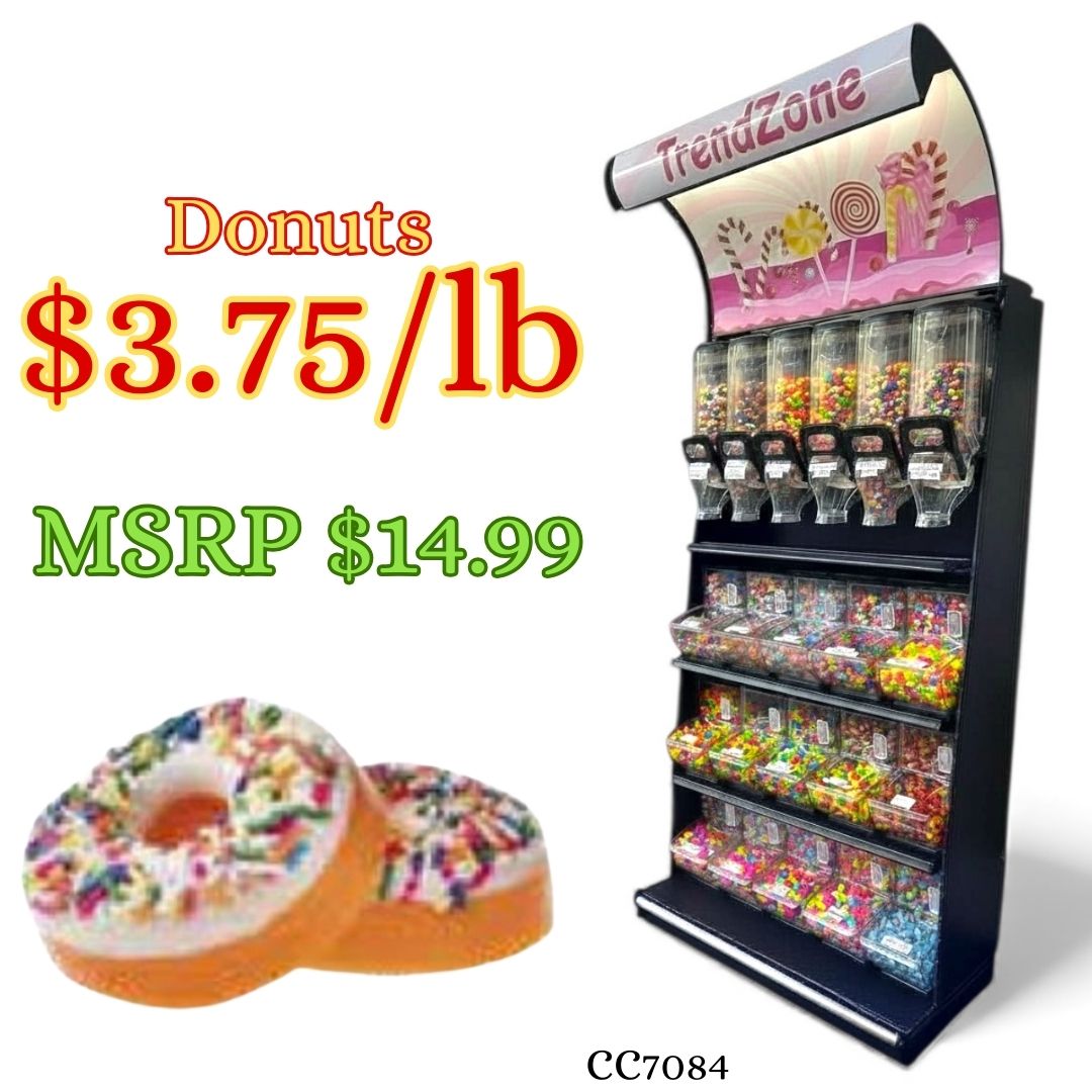 Bulk Candy Gummies β Donuts - Case of 26.45 lb