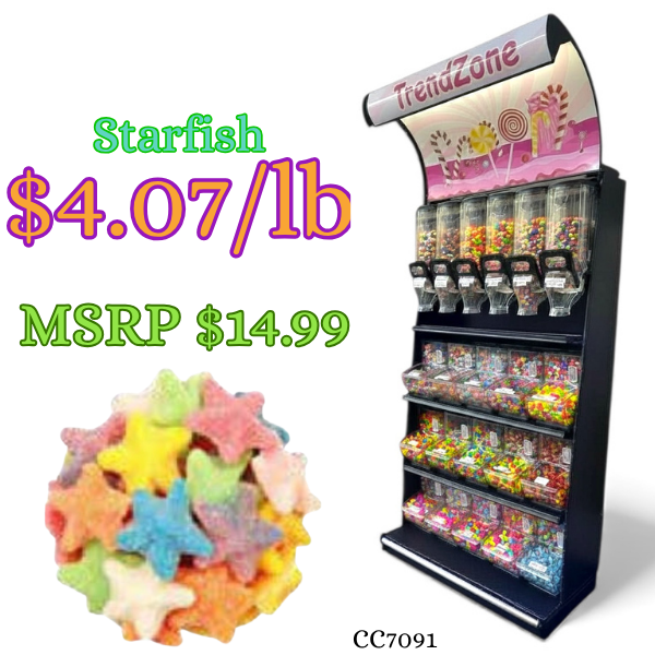 Bulk Candy Gummies β Starfish - Case of 26.45 lb
