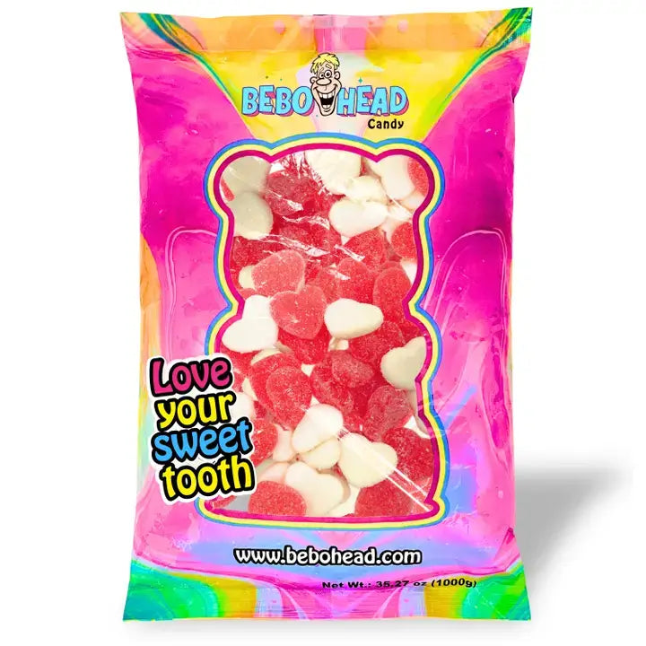 Bulk Candy Gummies β Rainbow Hearts- Case of 26.45 lb