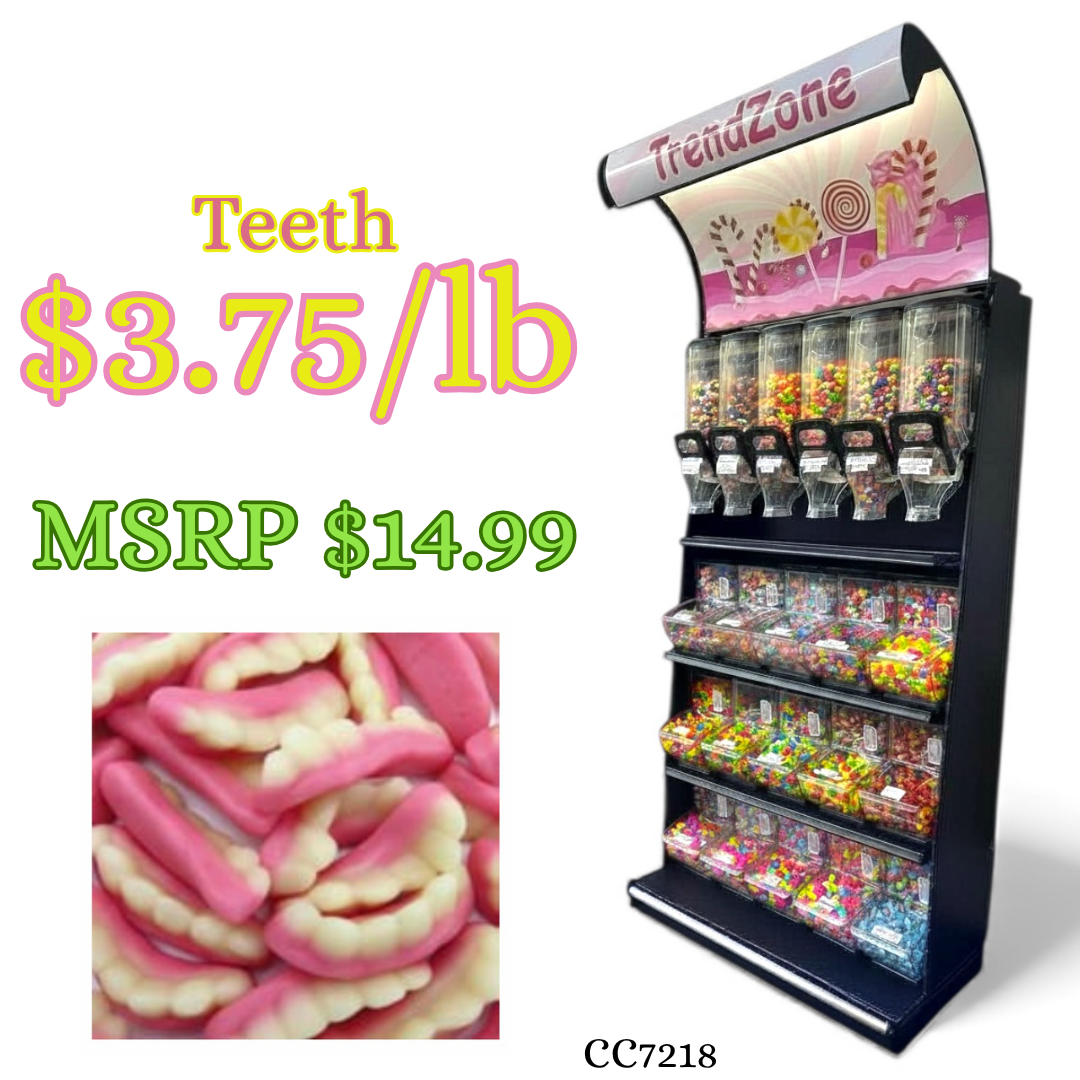 Bulk Candy Gummies β Teeth - Case of 26.45 lb