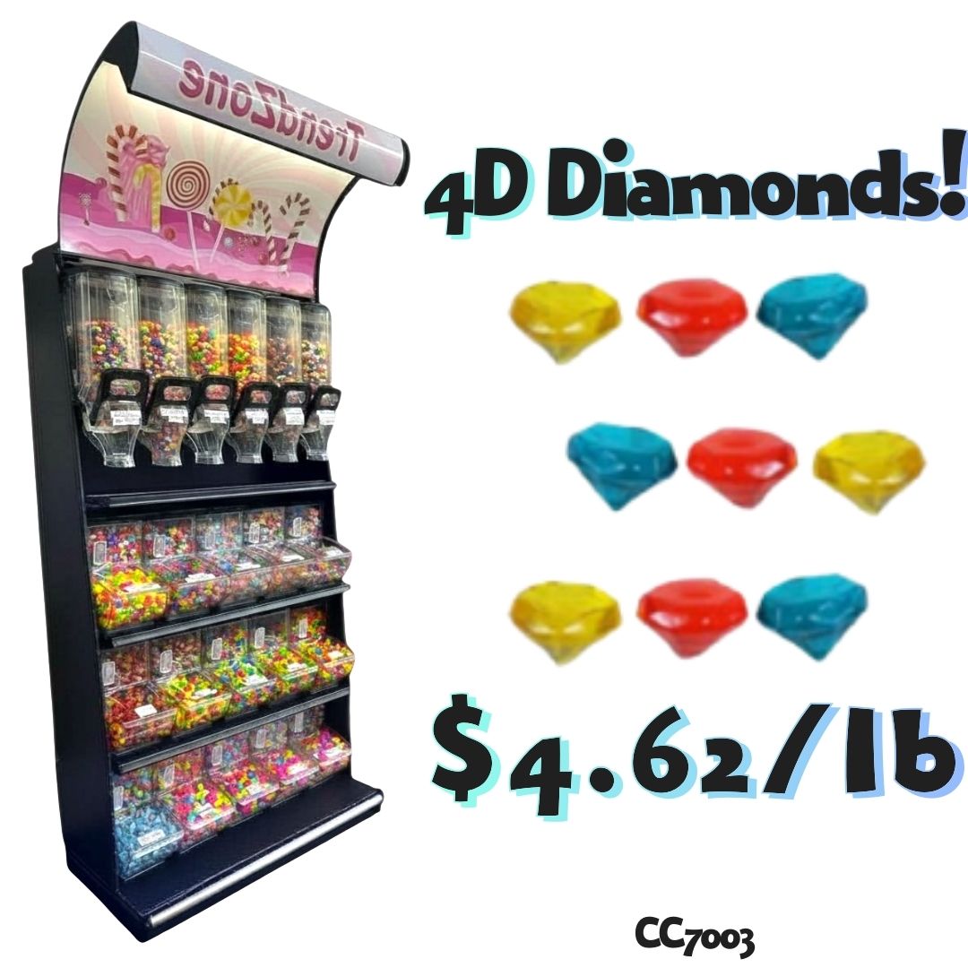 Bulk Candy Gummies β 4D Diamonds Case of 26.4lb