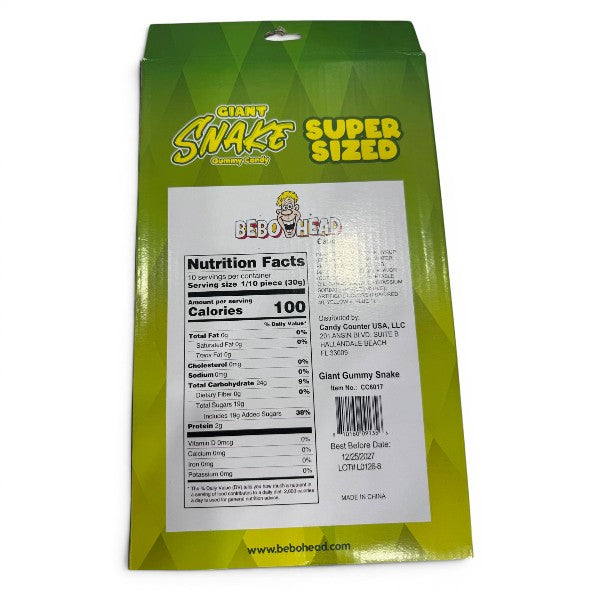 Giant Gummy - Snake Case of 24