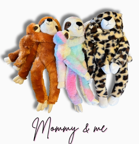 Cheetah Mommy & Me Plush - Case of 24