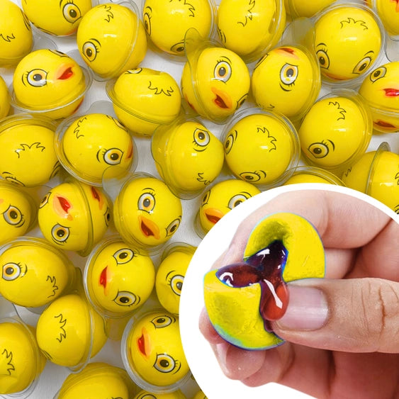 Bulk Candy 100ct Party Tub - Bebo Head Ducks Jelly Filled Gummies - Case of 8