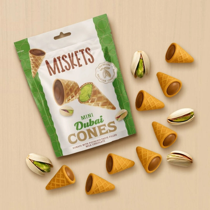 Dubai Pistachio Chocolate Cones - Case of 24
