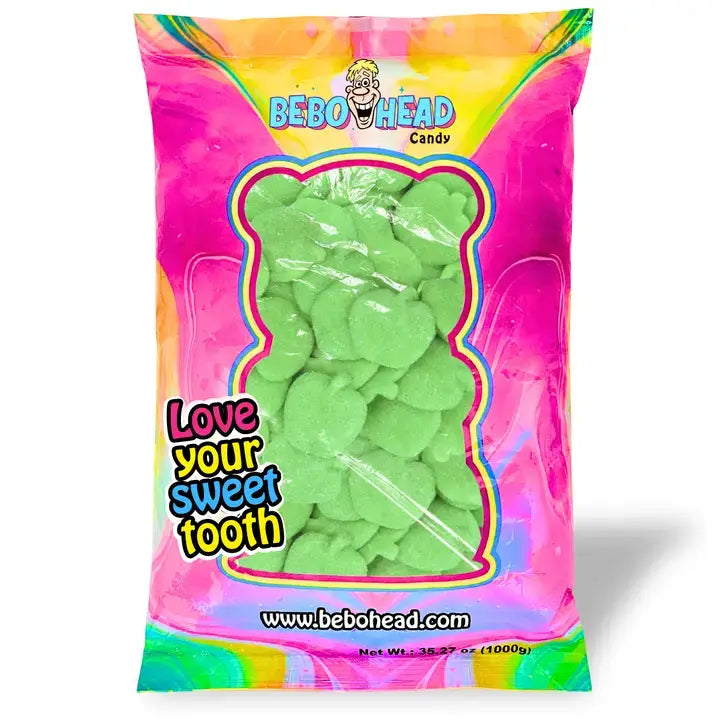 Bulk Candy Gummies β Sour! Green Apples - Case of 26.45 lb