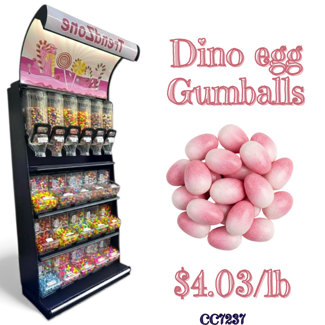Bulk Candy Gumballs β Dino Eggs - Case of 22 lb