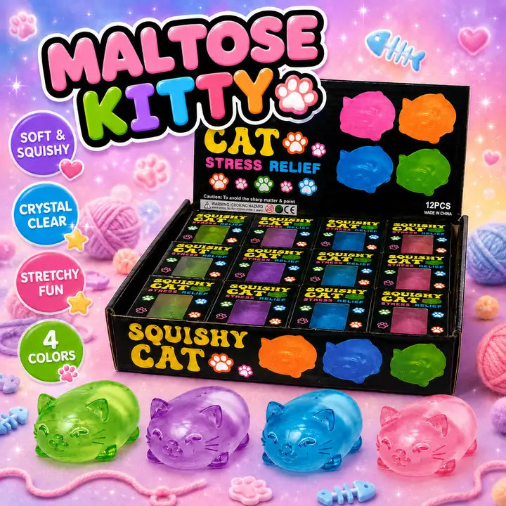 Maltose Squishy - Kitty – 12 pcs