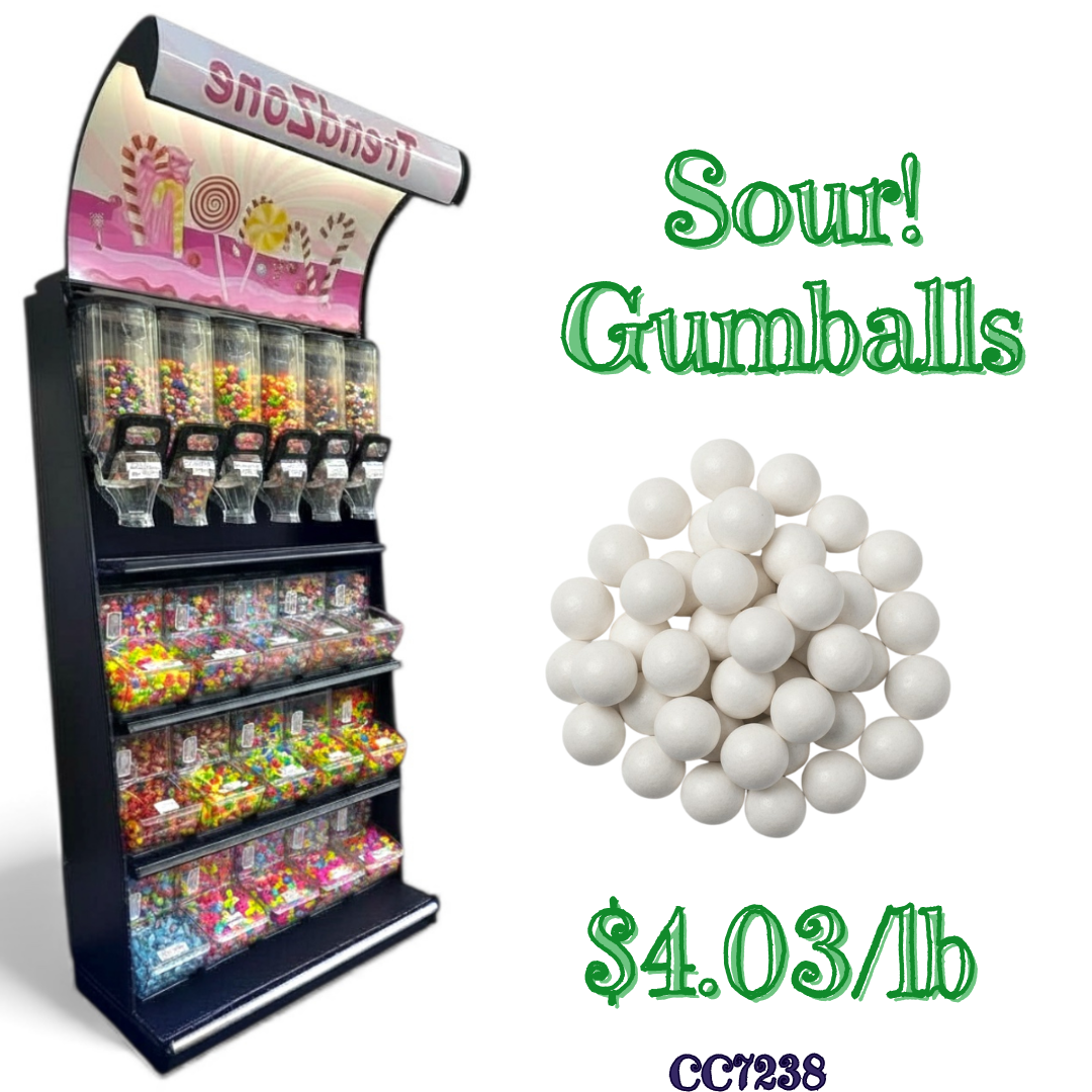 Bulk Candy Gumballs β Sour - Case of 22 lb