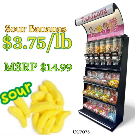 Bulk Candy Gummies – Sour! Bananas - Case of 26.45 lb