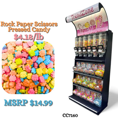 Bulk Candy Pressed Candy – Rock Paper Scissors Style - Case of 22lb