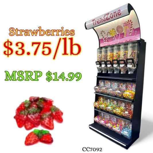 Bulk Candy Gummies – Strawberries - Case of 26.45 lb