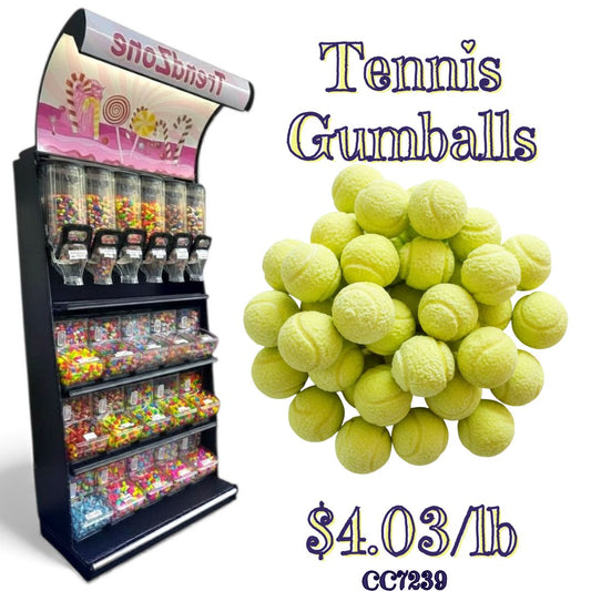 Bulk Candy Gumballs  – Tennis- Case of 22 lb