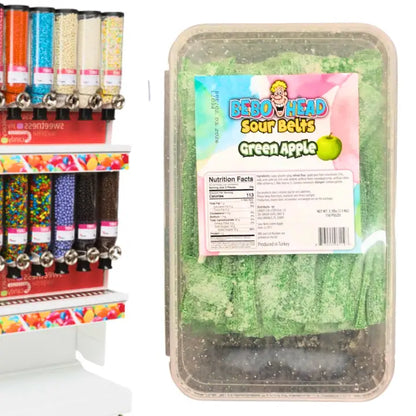Bulk Candy Belts – Sour Watermelon - Case of 19.8 lbs
