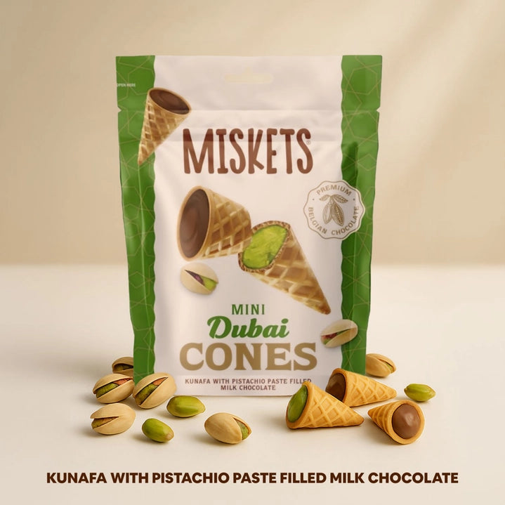 Dubai Pistachio Chocolate Cones - Case of 24