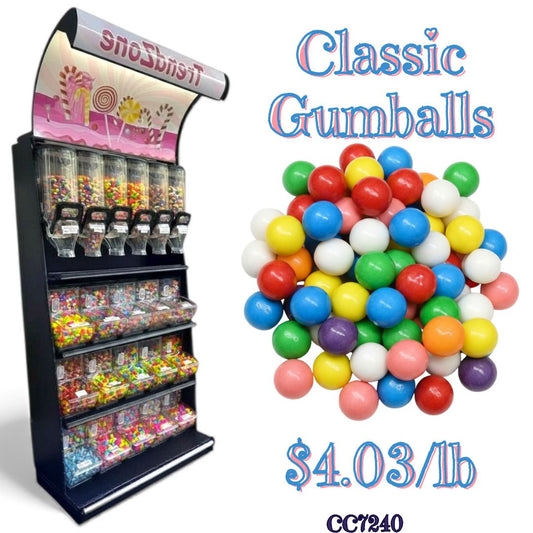 Bulk Candy Gumballs  – Classic - Case of 22 lb