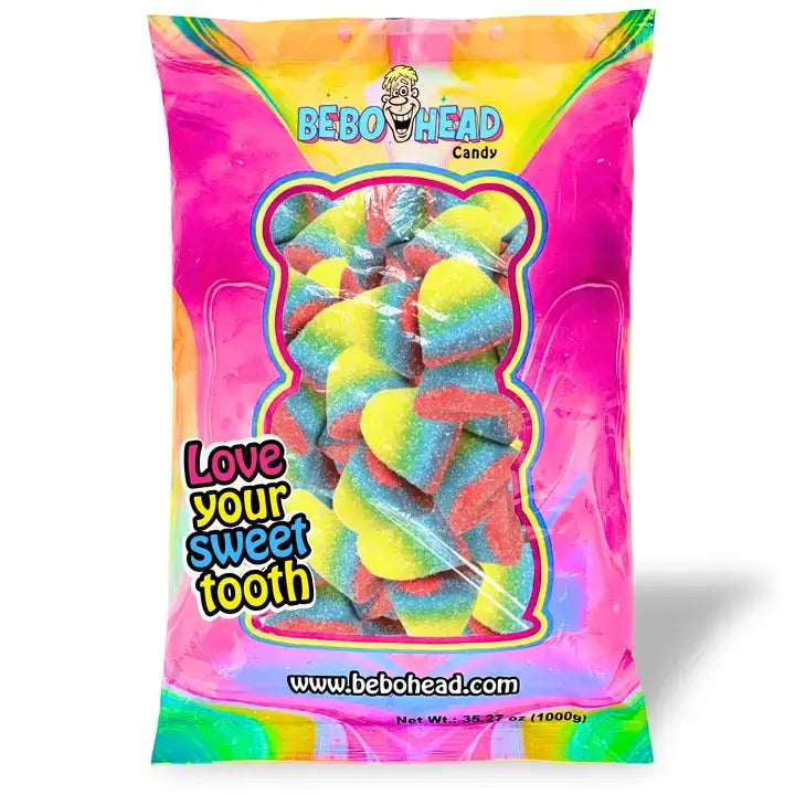 Bulk Candy Gummies – Sour! Rainbow Puffs - Case of 26.45 lb