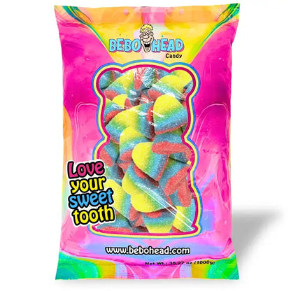 Bulk Candy Gummies – Sour! Rainbow Puffs - Case of 26.45 lb