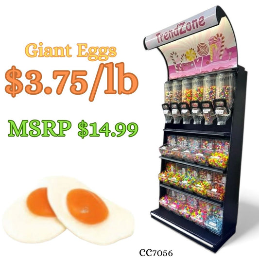 Bulk Candy Gummies – Giant Eggs - Case of 26.45 lb
