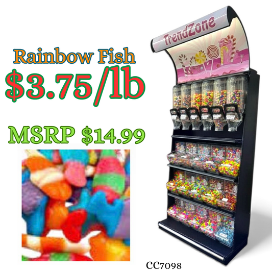 Bulk Candy Gummies – Rainbow Fish - Case of 26.45 lb