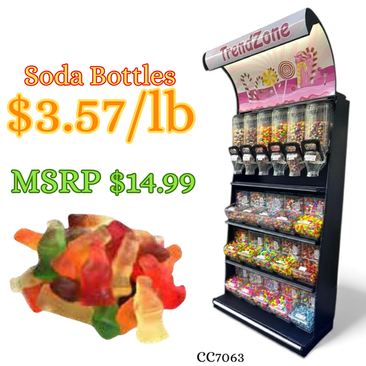 Bulk Candy Gummies – Soda Bottles - Case of 26.45 lb