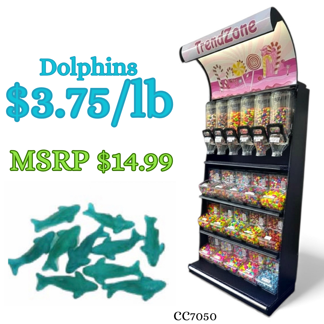 Bulk Candy Gummies – Dolphins - Case of 26.45 lb