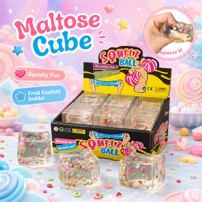 Maltose Fruity Cubes Squishy – 12 pcs