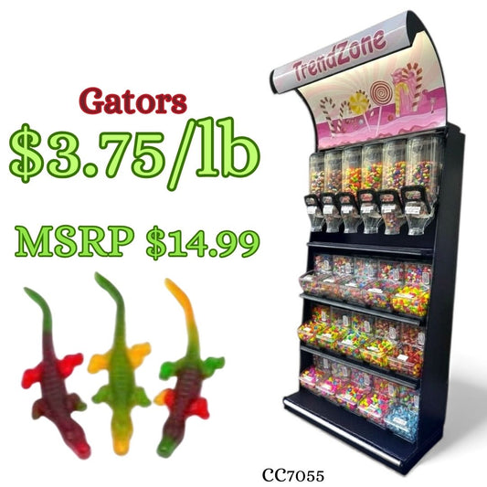 Bulk Candy Gummies – Gators - Case of 26.45 lb