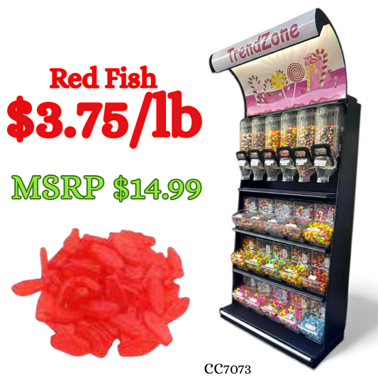 Bulk Candy Gummies – Red Fish - Case of 26.45 lb