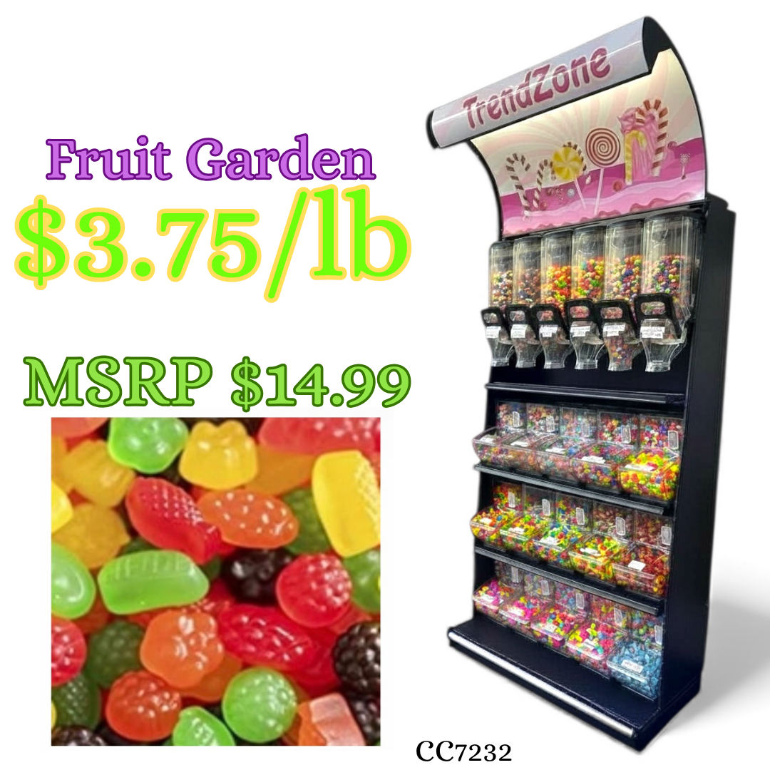 Bulk Candy Gummies – Fruit Garden - Case of 26.45 lb