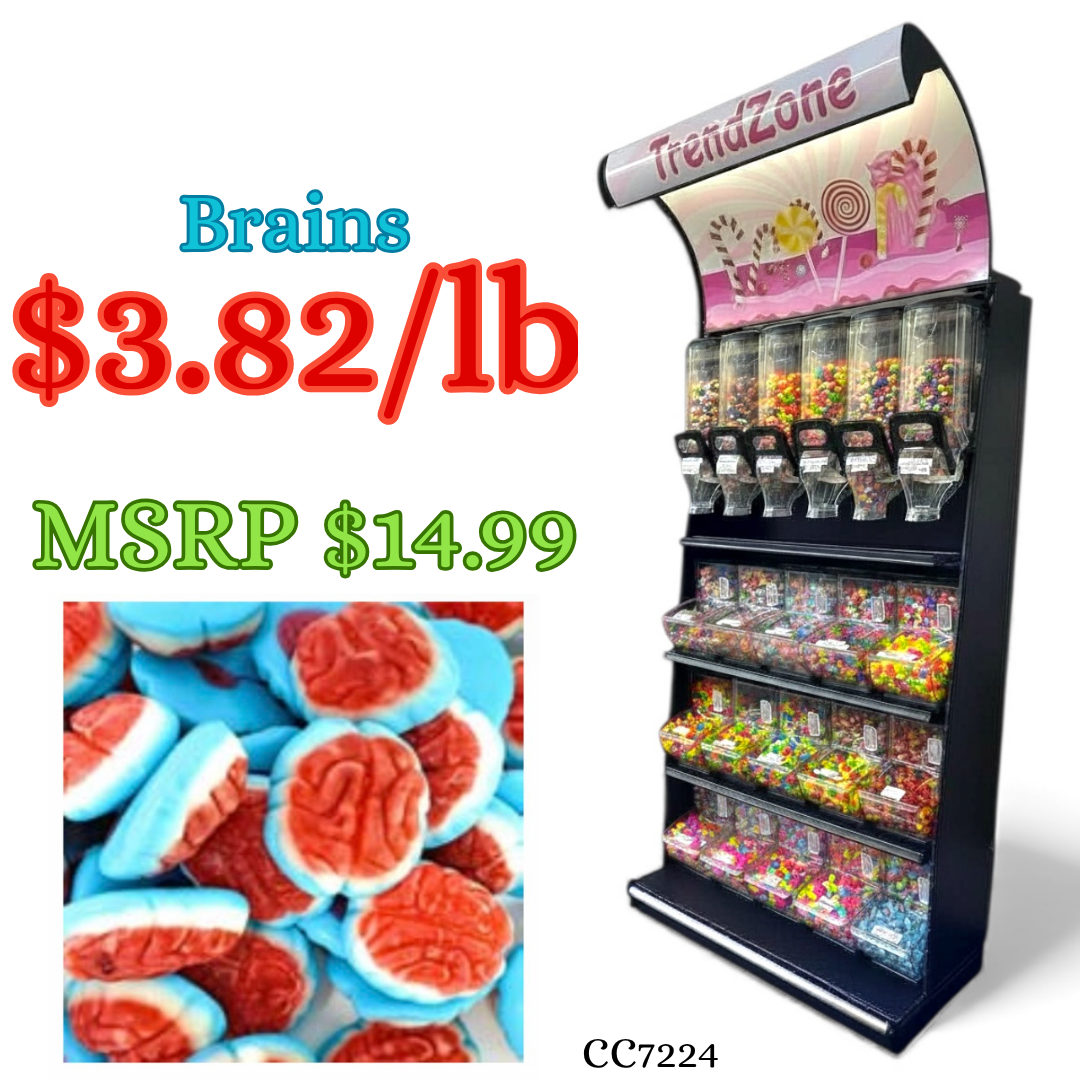 Bulk Candy Gummies – Brains - Case of 26.45 lb