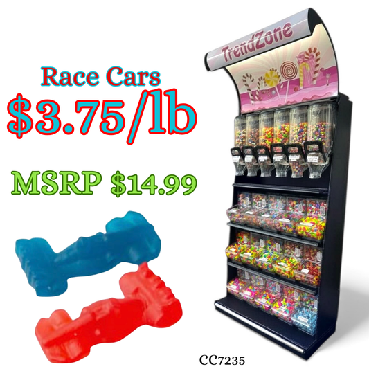 Bulk Candy Gummies – Race Cars - Case of 26.45 lb