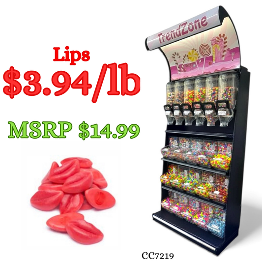 Bulk Candy Gummies – Lips - Case of 26.45 lb