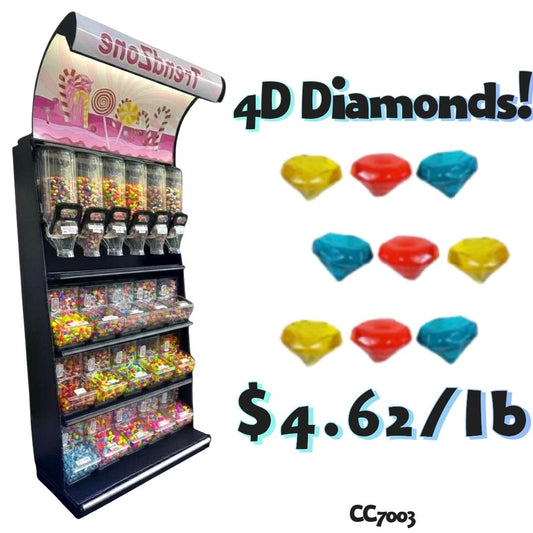 Bulk Candy Gummies  – 4D Diamonds Case of 26.4lb