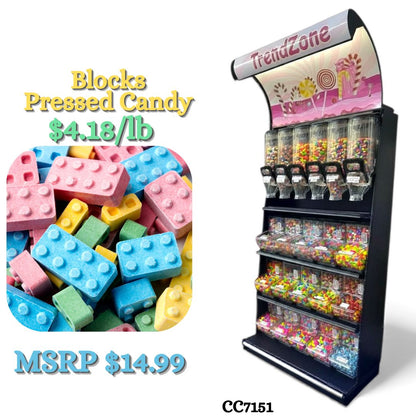 Bulk Candy Pressed Candy – Blocks Style  - Case of 22 lb