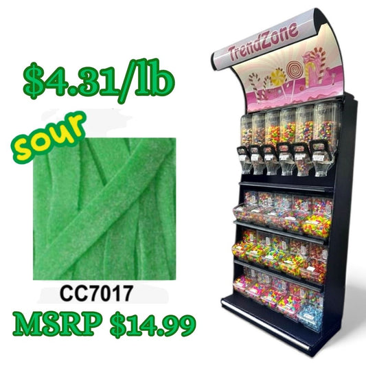 Bulk Candy Belts – Sour Watermelon - Case of 19.8 lbs