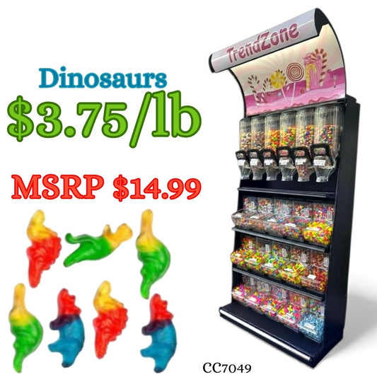 Bulk Candy Gummies –  Dinosaurs - Case of 26.45 lb