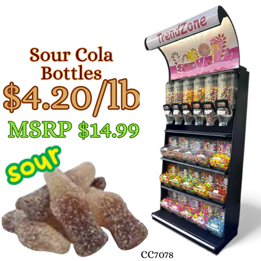 Bulk Candy Gummies – Sour! Cola Bottles - Case of 26.45 lb
