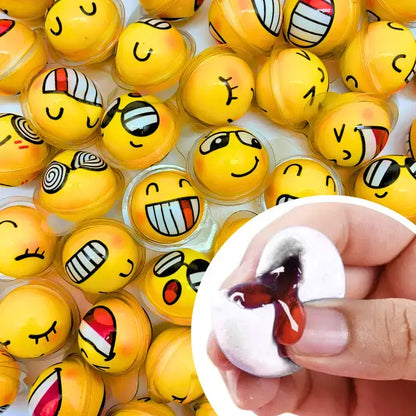 Bulk Candy 100ct Party Tub - Bebo Head Emoji Jelly Filled Gummies   - Case of 8