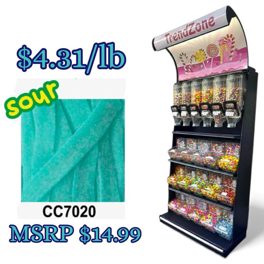 Bulk Candy Belts – Sour Bubble Gum - Case of 19.8 lbs