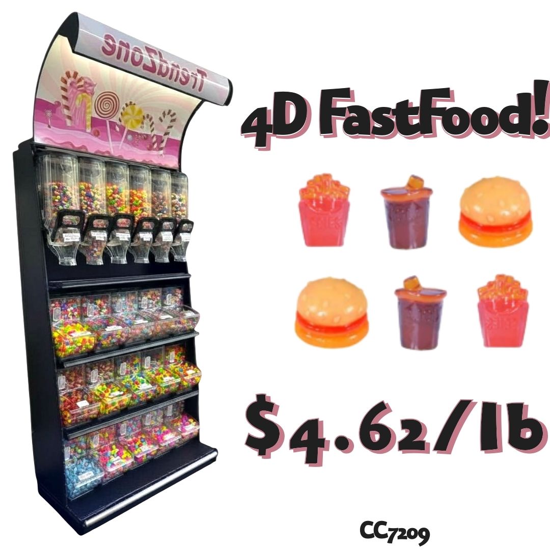 Bulk Candy Gummies  – 4D Fast Food Case of 26.4lb