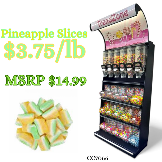 Bulk Candy Gummies – Pineapple Slices - Case of 26.45 lb