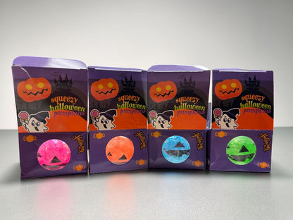 Maltose Squishy - Glitter Jack-O-Lantern – 12 pcs