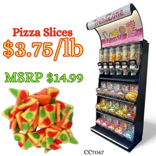 Bulk Candy Gummies – Pizza Slices - Case of 26.45 lb