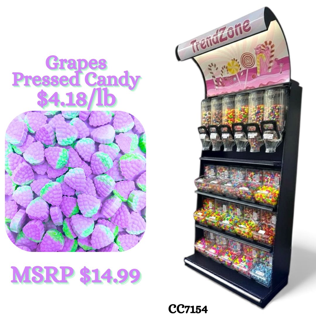 Bulk Candy Pressed Candy – Grape Style - Case of 22 lb