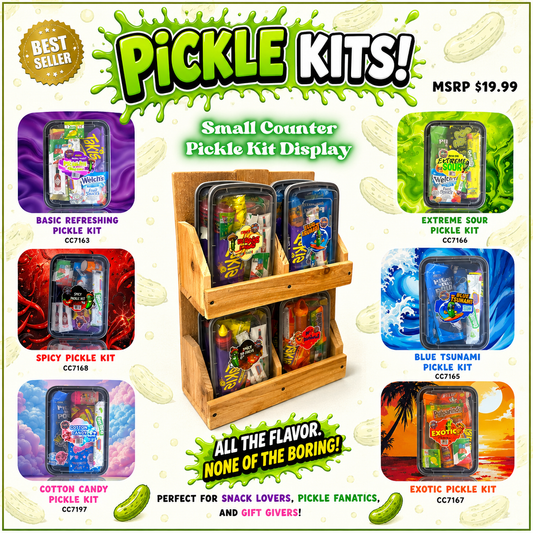 SMALL Pickle Kit Starter Box - 31Pcs (Five each) PLUS STAND