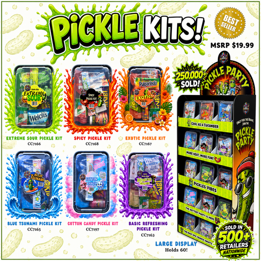 LARGE Pickle Kit Starter Box - 61Pcs (Ten each) PLUS STAND
