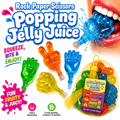 Popping Jelly Juice - Rock Paper Scissors - Case of 40